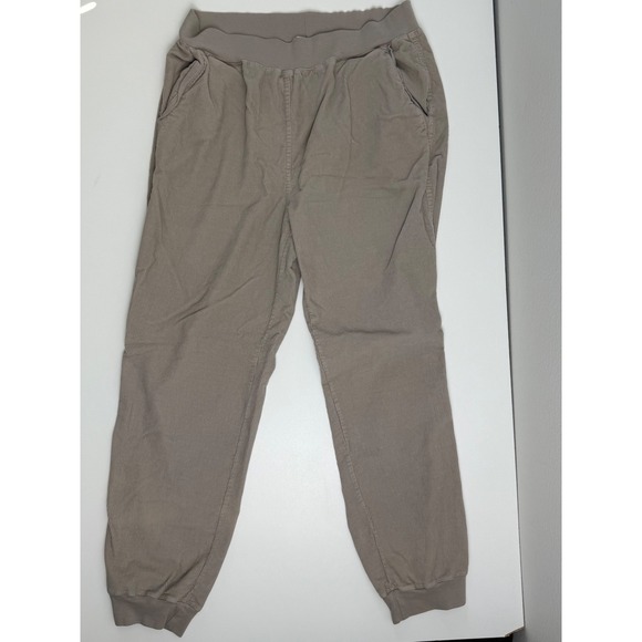Faherty Corduroy Jogger Pants Women's Medium Casual Elastic Waist Pull On - Picture 1 of 6
